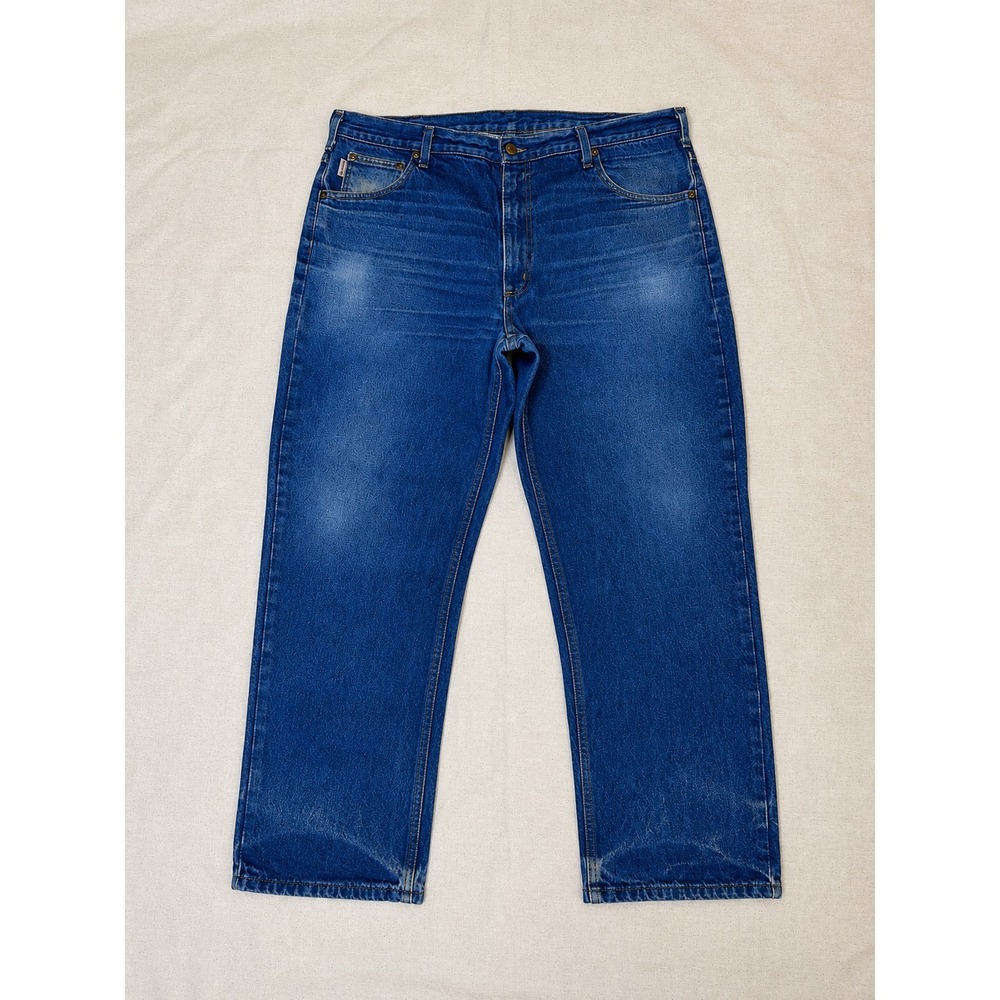 Carhartt B230 PRW Relaxed Fit Jeans Men's 40x30 Blue Denim Workwear Straight L